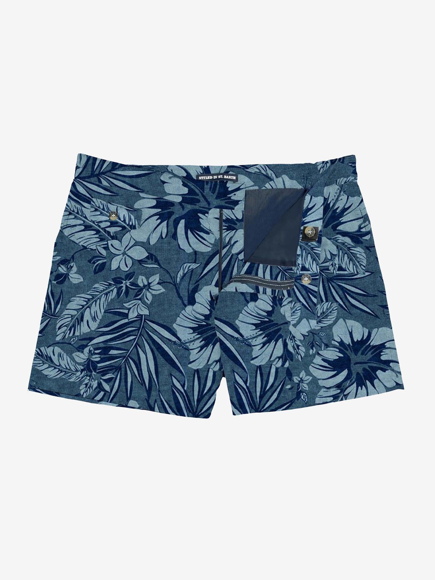 Man swim shorts with tropical print - MC2 Saint Barth