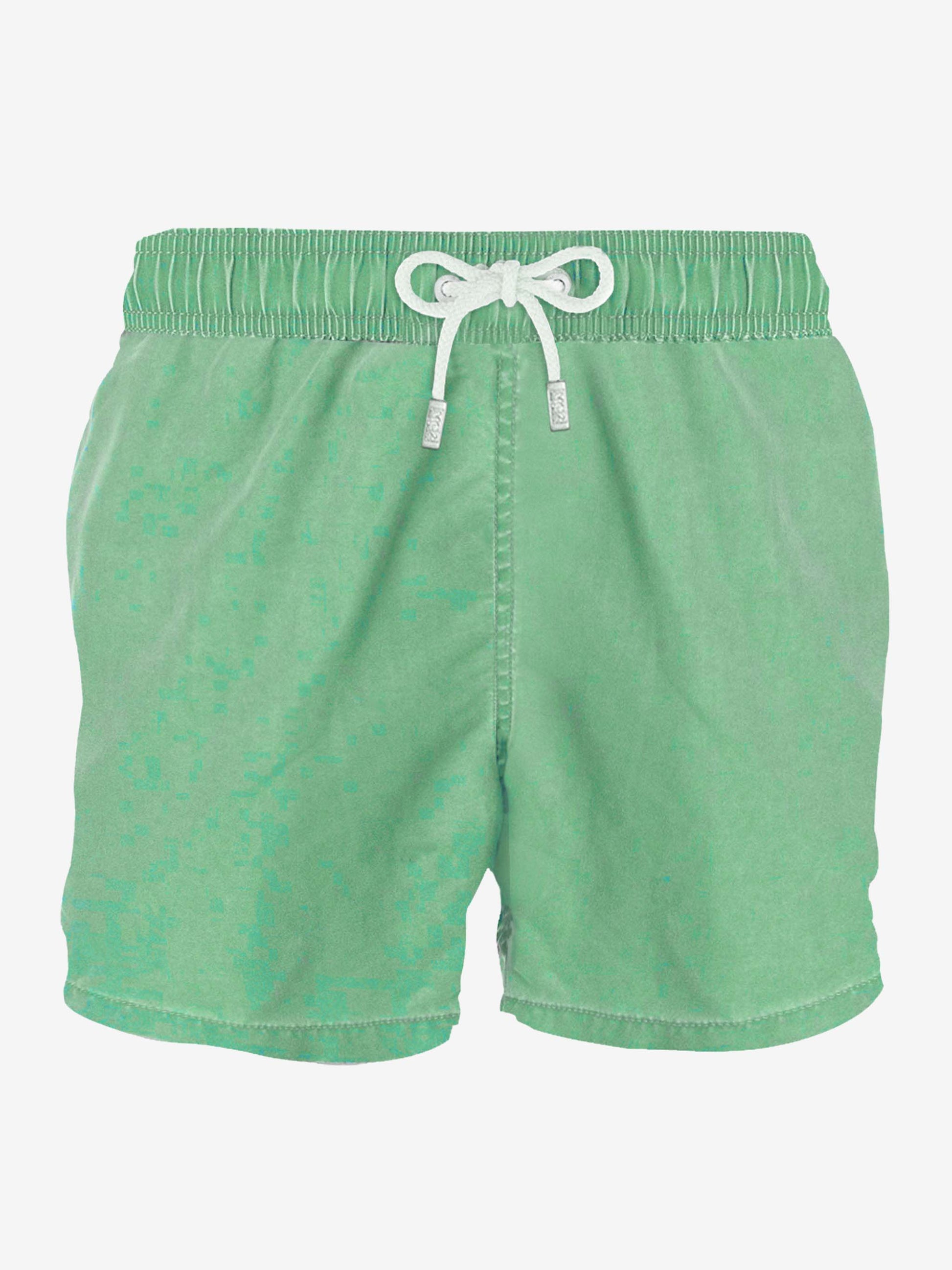 Acid green delavè man swim shorts - MC2 Saint Barth