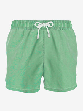 Acid green delavè man swim shorts - MC2 Saint Barth