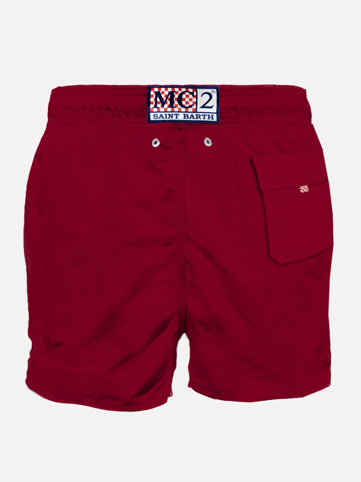 Man classic swim shorts with AS ROMA patch | AS ROMA SPECIAL EDITION - MC2 Saint Barth