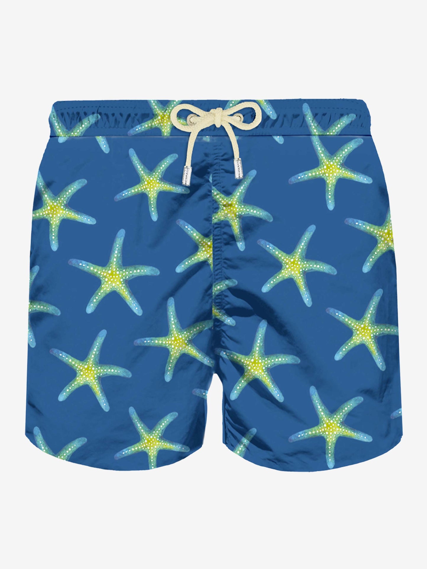 Man light fabric swim shorts with marine print - MC2 Saint Barth