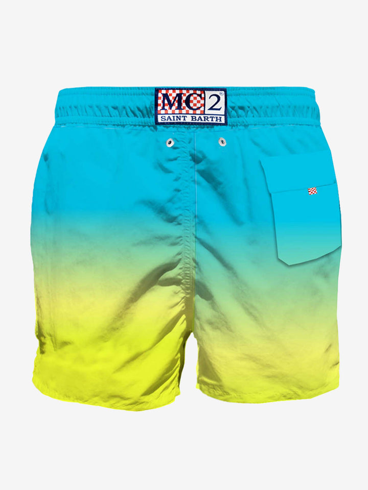 Tie dye mid-length swim shorts with embroidery - MC2 Saint Barth