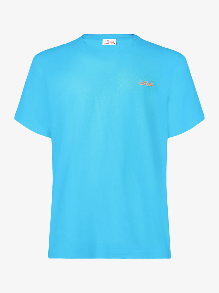 Man light-blue cotton t-shirt - MC2 Saint Barth