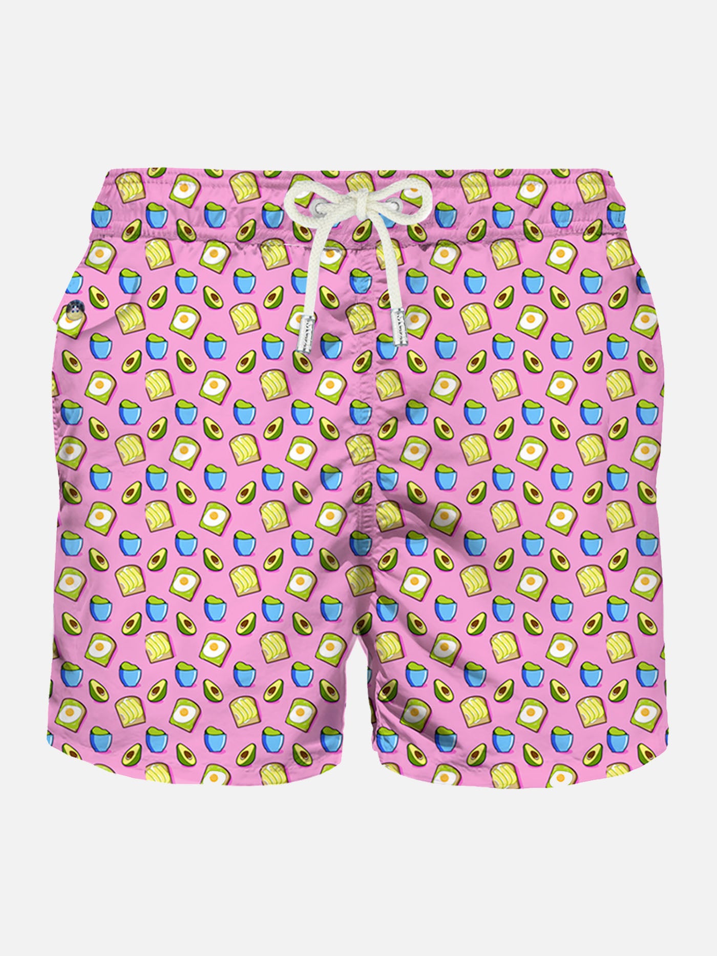 Man swim shorts avocado toast print - MC2 Saint Barth