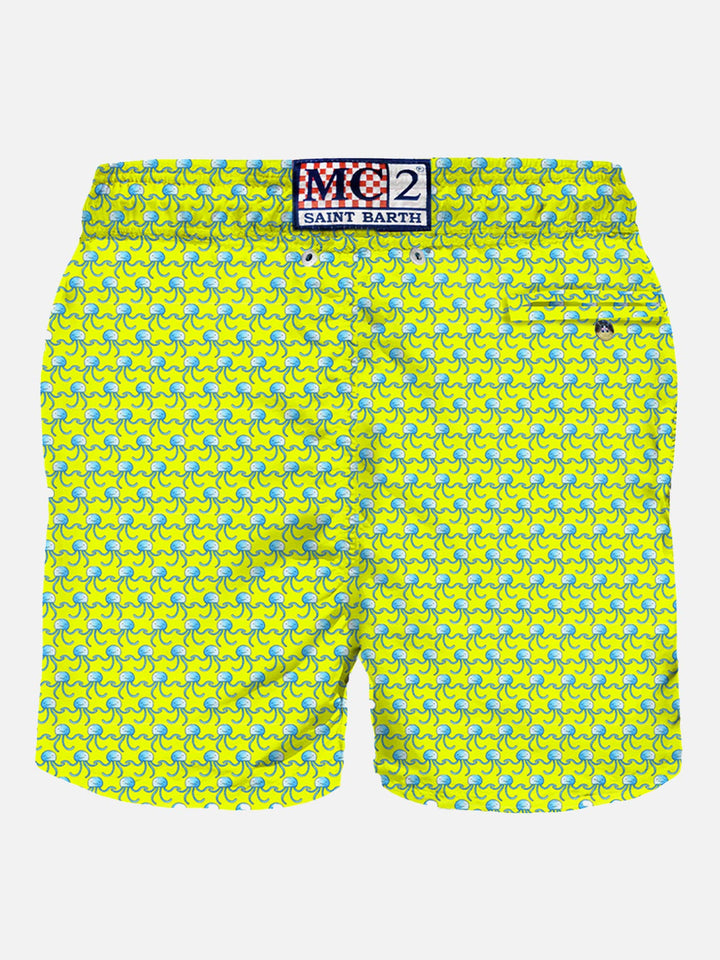Man swim shorts jelly fish fluo print - MC2 Saint Barth