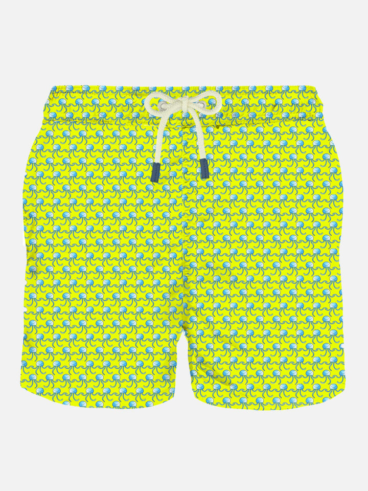Man swim shorts jelly fish fluo print - MC2 Saint Barth
