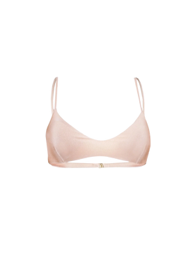 Shiny nude bralette - MC2 Saint Barth