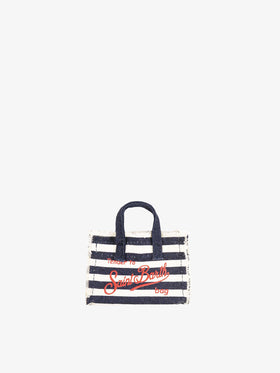 Navy blue canvas key holder - MC2 Saint Barth
