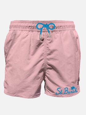 Pink man swim shorts with pocket - MC2 Saint Barth