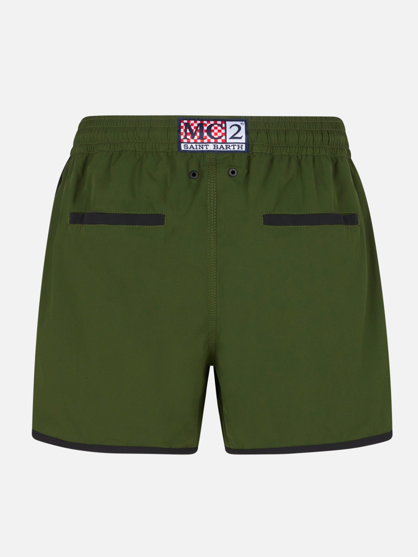 Man swim shorts with side logo and contrast - MC2 Saint Barth