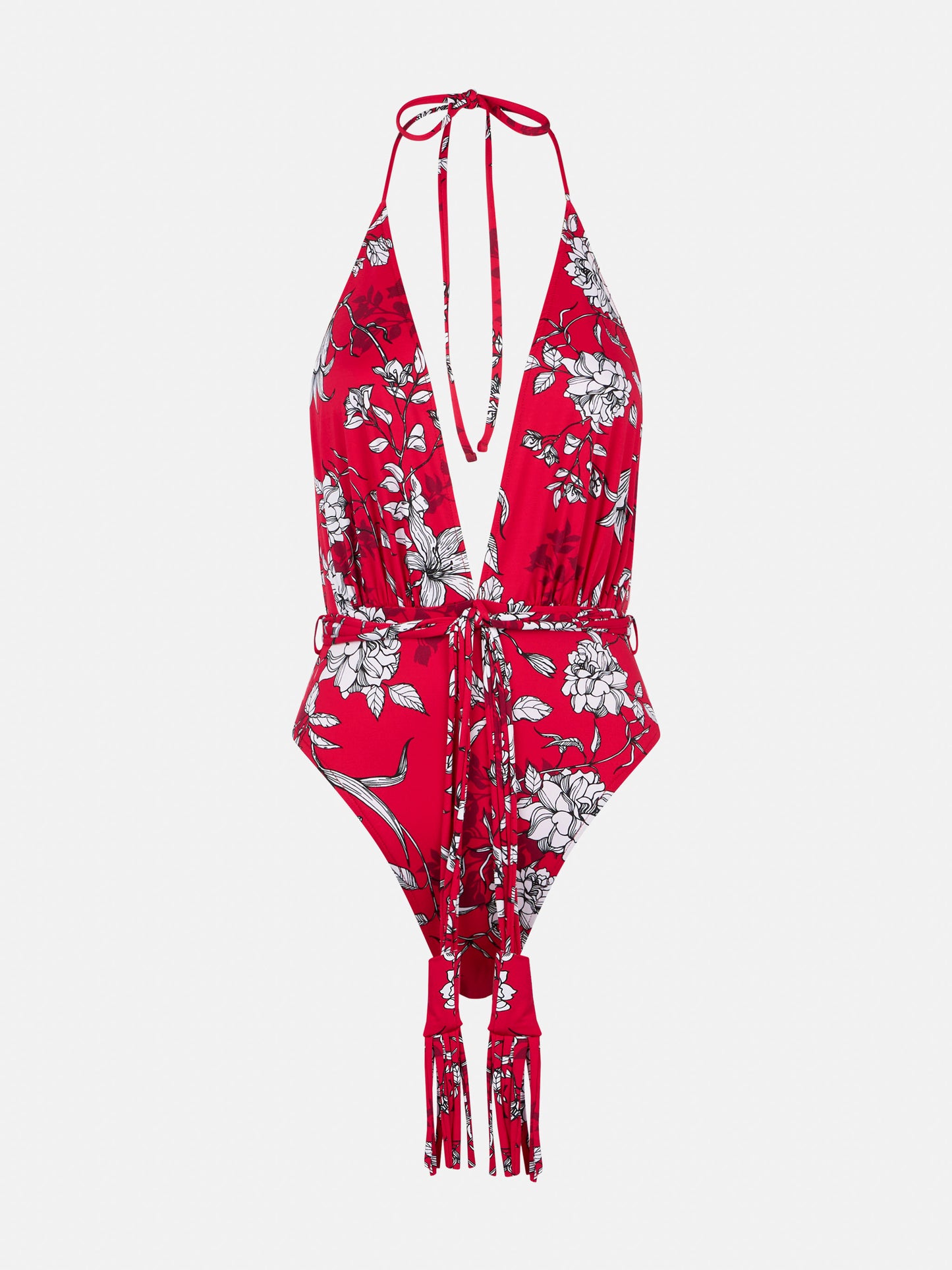White flower print one piece - MC2 Saint Barth