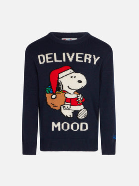 Boy crewneck sweater with Christmas Snoopy print | PEANUTS™ SPECIAL EDITION - MC2 Saint Barth