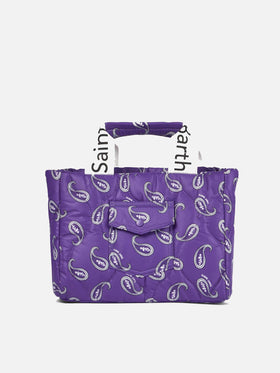 Puffer handbag with paisley print - MC2 Saint Barth