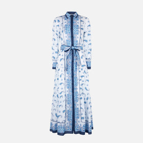 Woman long dress Jensen with paisley print - MC2 Saint Barth