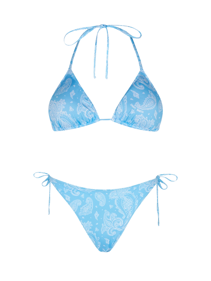 Woman triangle bikini with paisley print - MC2 Saint Barth