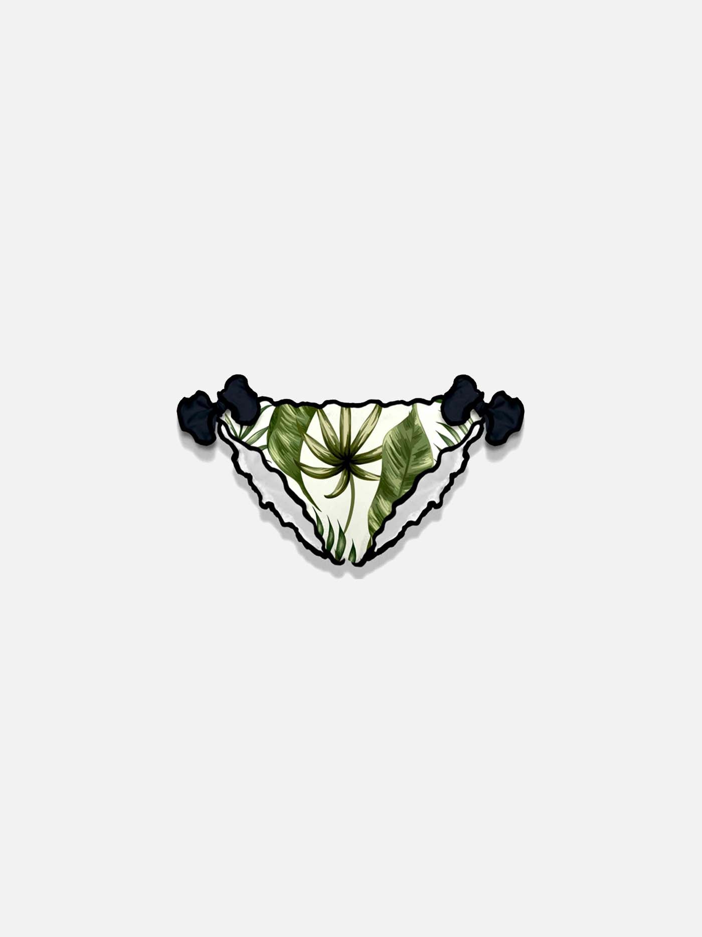 Girl swim briefs with tropical print - MC2 Saint Barth