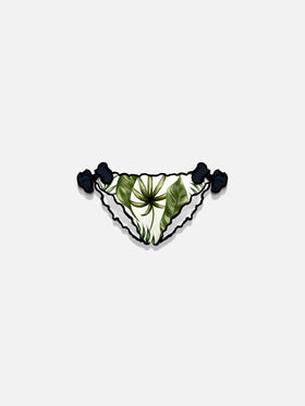 Girl swim briefs with tropical print - MC2 Saint Barth