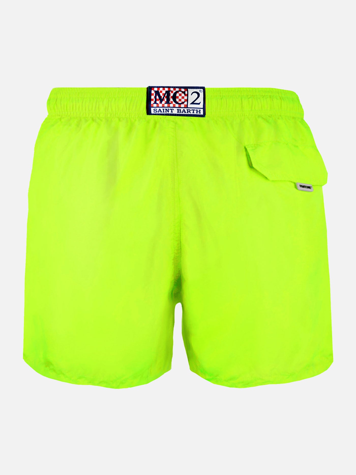 Man fluo yellow swim shorts | PANTONE® SPECIAL EDITION - MC2 Saint Barth