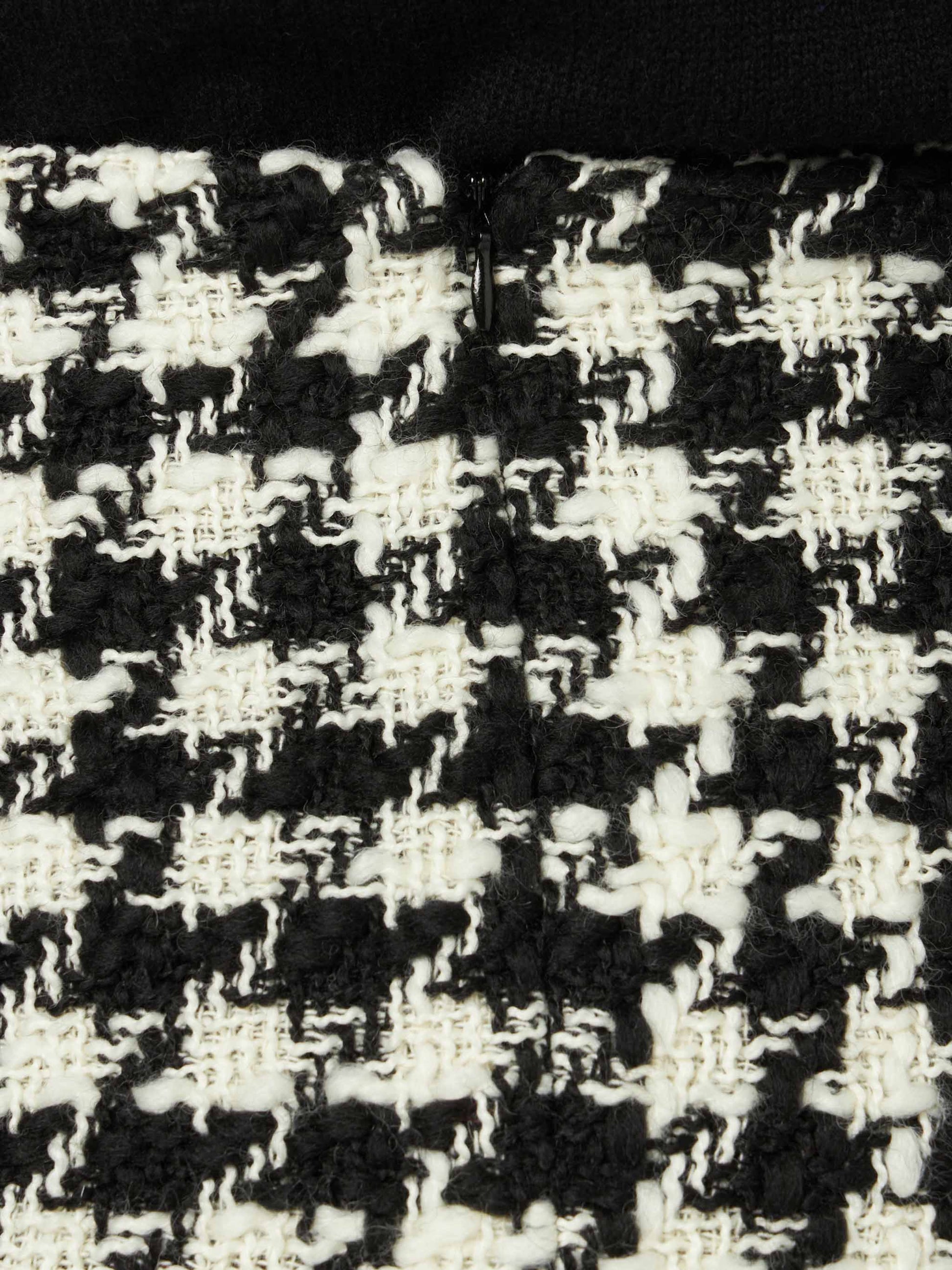Woman wooly skirt with pied de poule print - MC2 Saint Barth