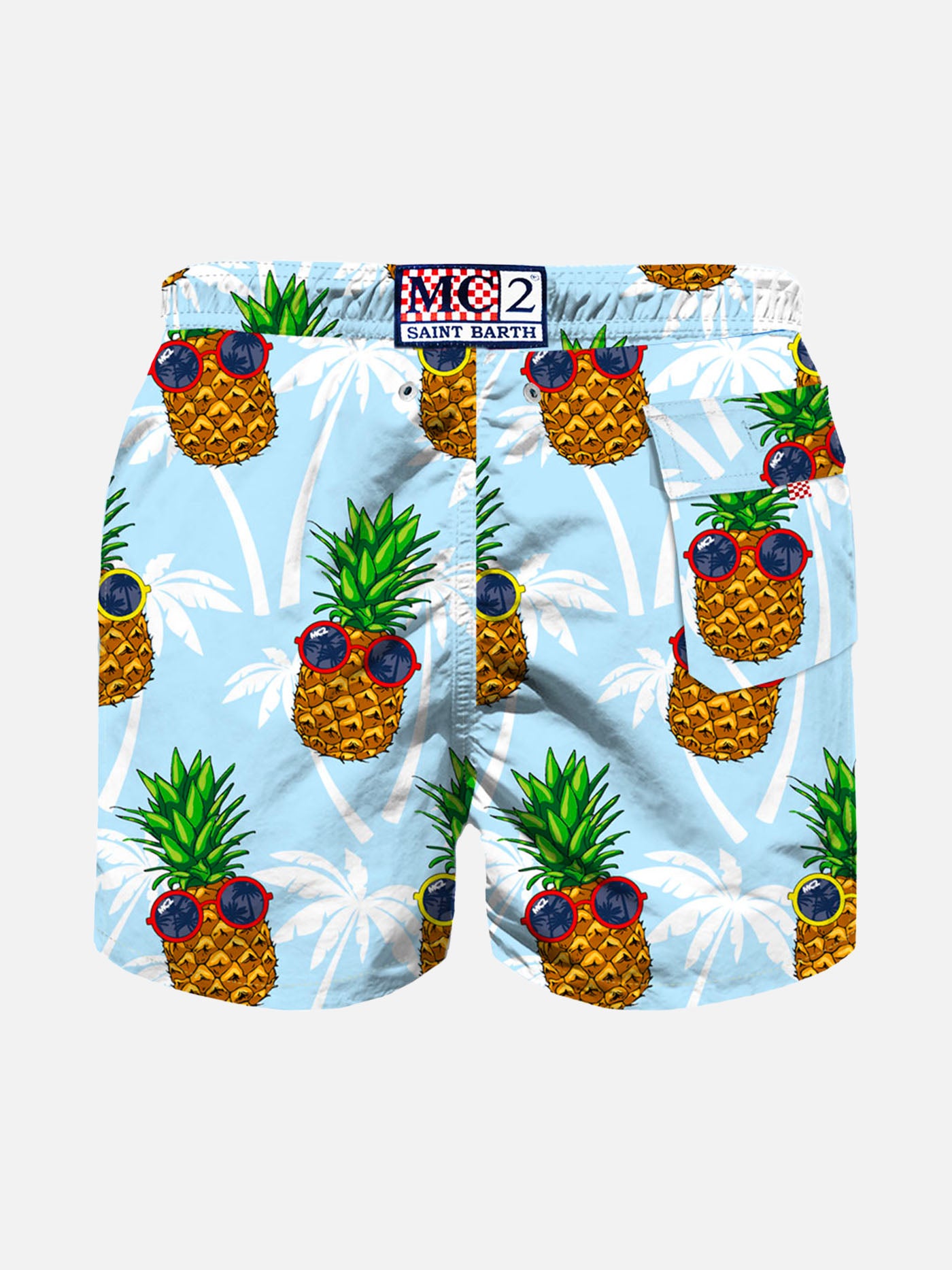 Pineapple print boy swim shorts - MC2 Saint Barth