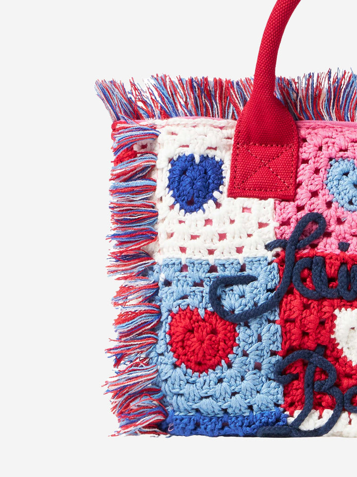 Colette handbag with crochet heart patches - MC2 Saint Barth