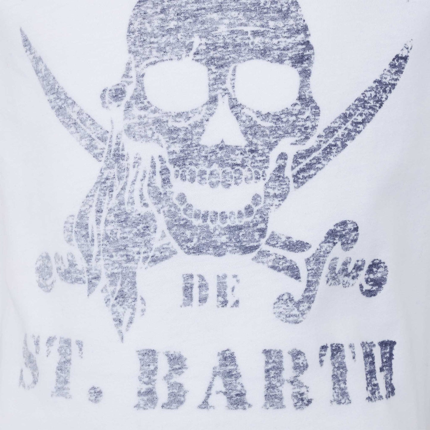 Rock cotton t-shirt with pirate faded print - MC2 Saint Barth