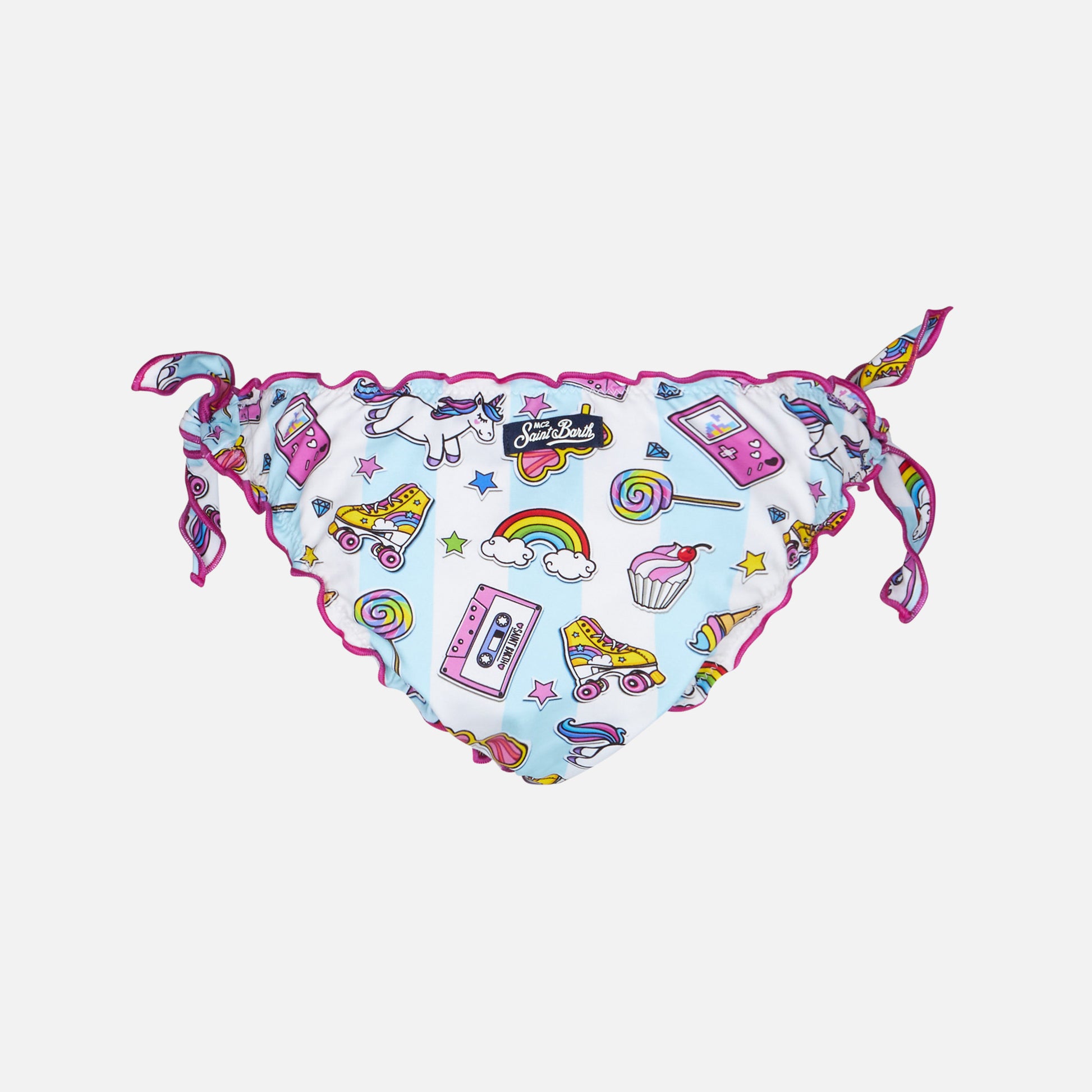 Pop designs print girl swim briefs - MC2 Saint Barth