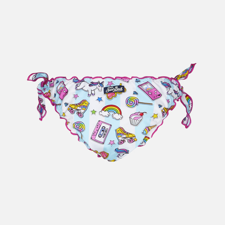 Pop designs print girl swim briefs - MC2 Saint Barth