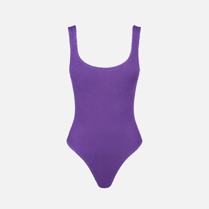 Woman purple crinkle one piece swimsuit - MC2 Saint Barth