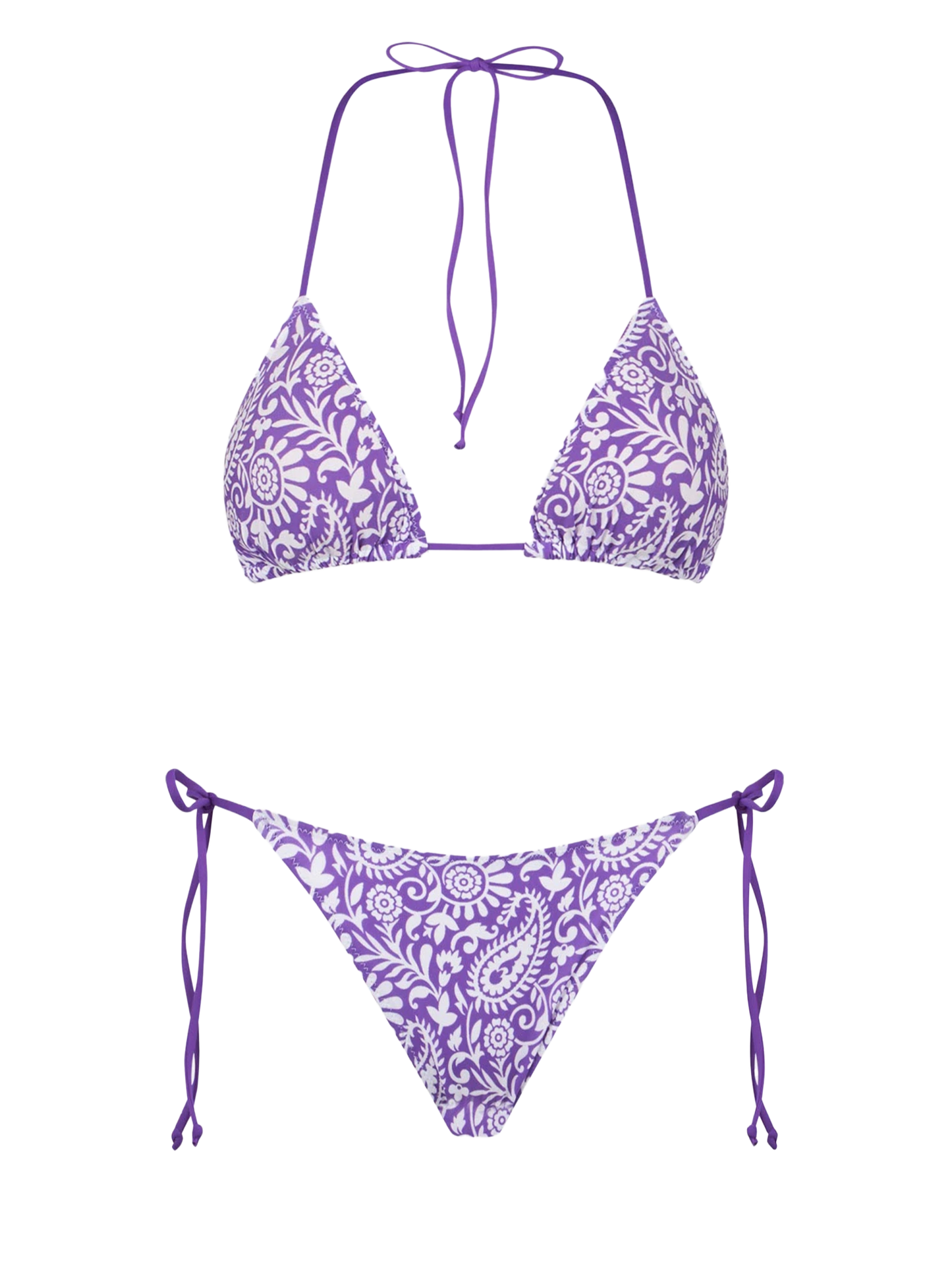 Woman triangle bikini with paisley print - MC2 Saint Barth