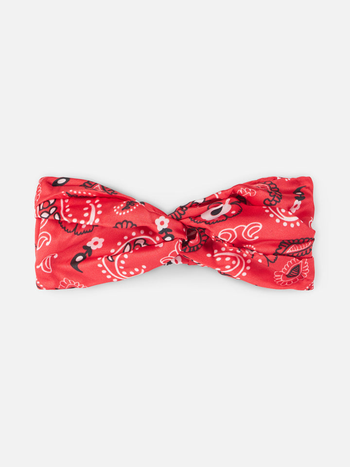 Girl red bandanna hairband - MC2 Saint Barth