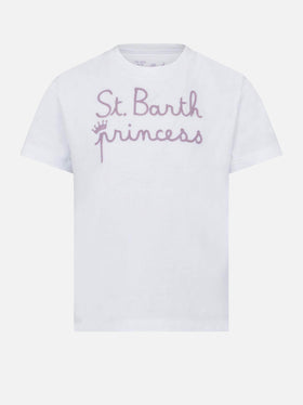 St. Barth princess embroided girl's t-shirt - MC2 Saint Barth