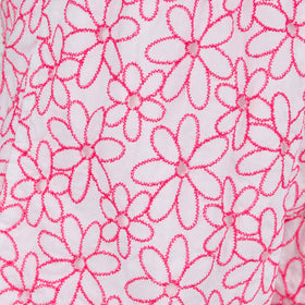 Girl cotton shorts with daisy embroidery - MC2 Saint Barth