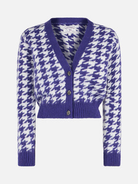 Woman crop cardigan with jewel buttons - MC2 Saint Barth