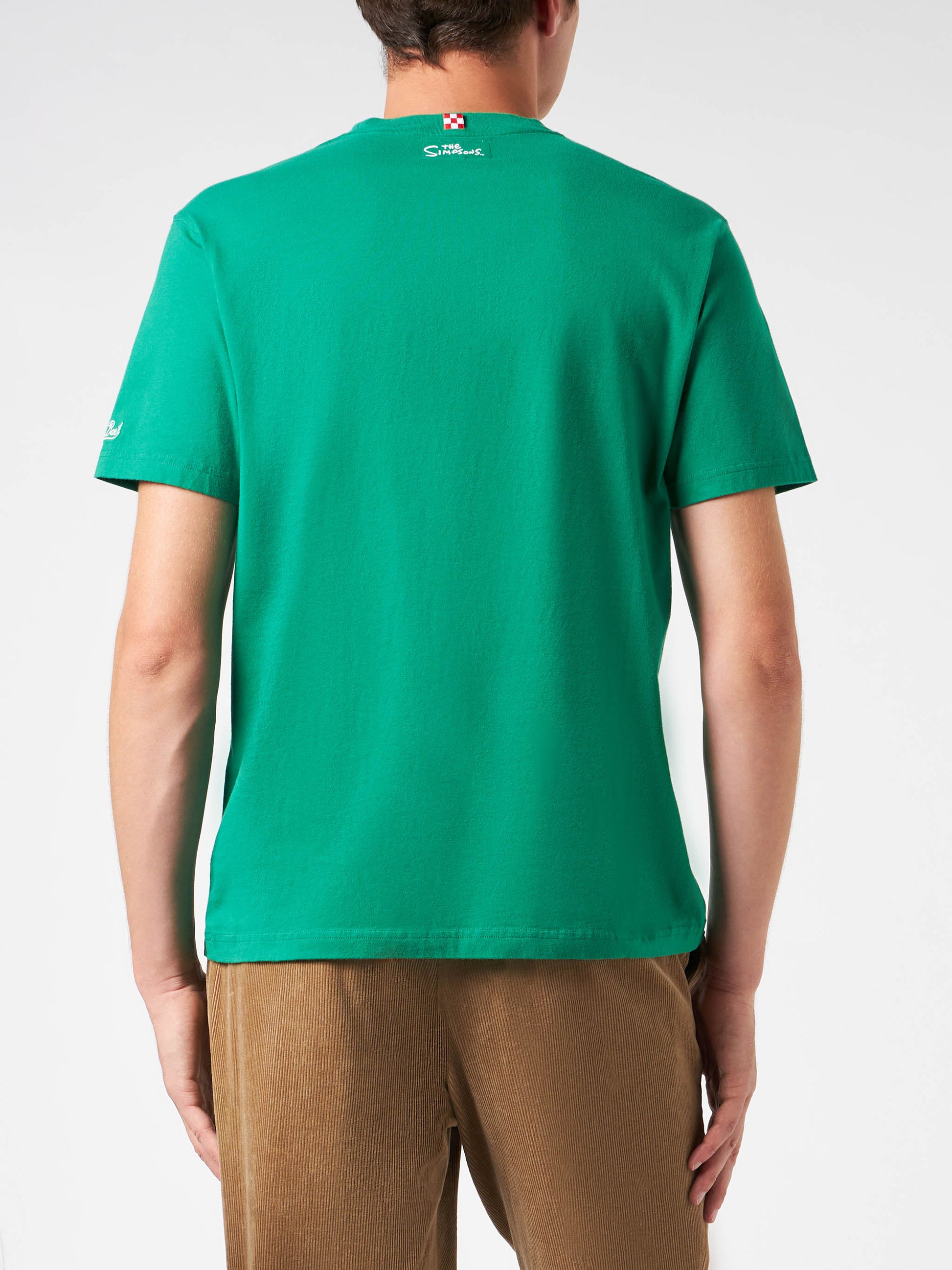 Man heavy cotton t-shirt with Homer Simpson Merry Christmas print | THE SIMPSONS SPECIAL EDITION - MC2 Saint Barth