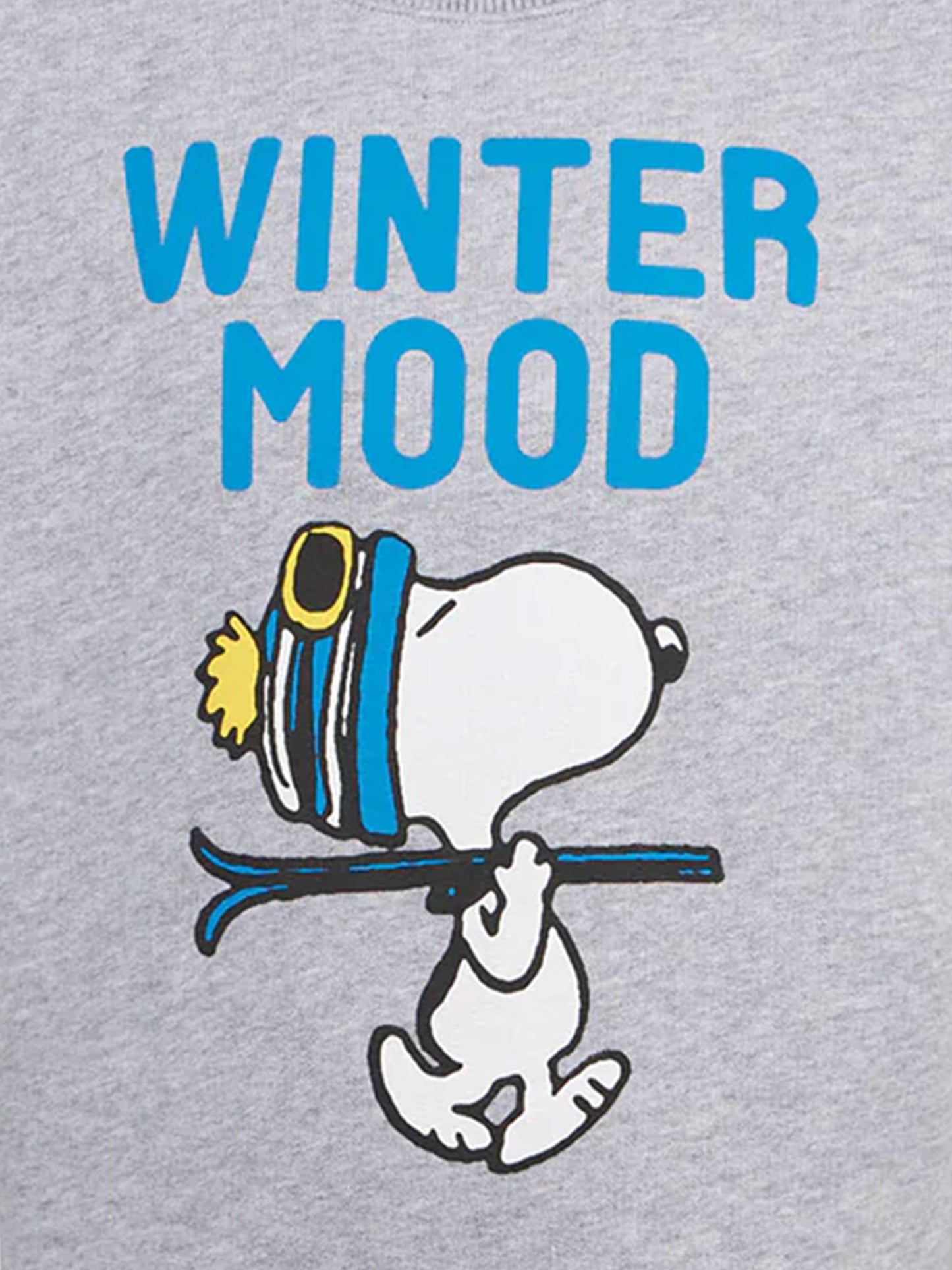 Felpa da bambino girocollo grigia con stampa Snoopy | EDIZIONE SPECIALE SNOOPY PEANUTS™