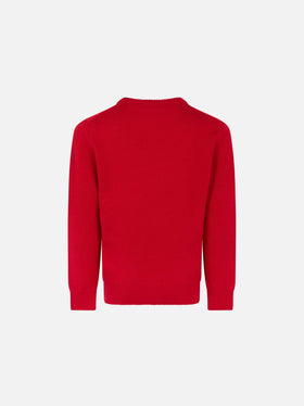 Snoopy Christmas Mood print girl sweater | Peanuts™ Special Edition - MC2 Saint Barth