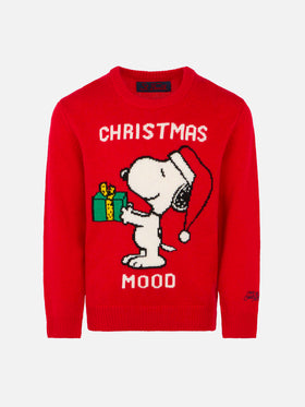 Snoopy Christmas Mood print girl sweater | Peanuts™ Special Edition - MC2 Saint Barth