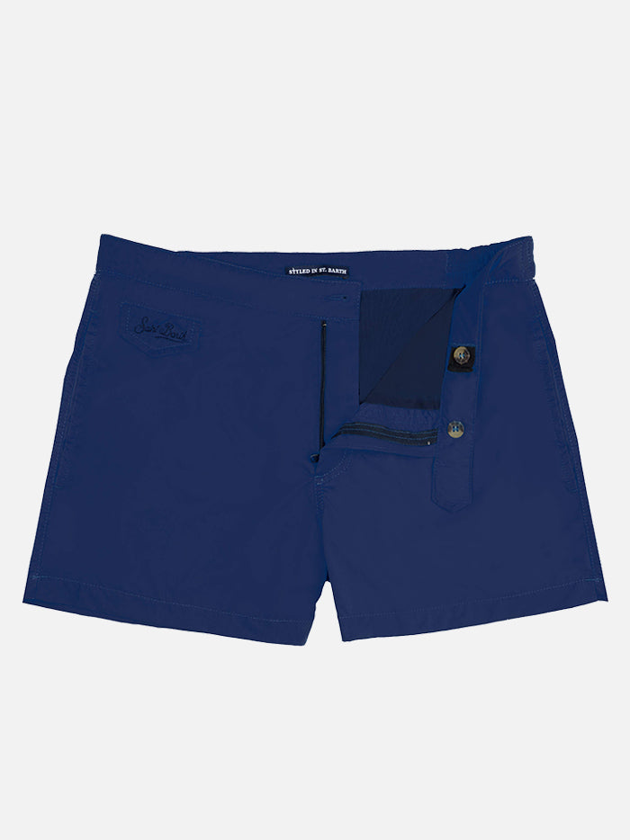 Solid blue navy swim shorts - MC2 Saint Barth