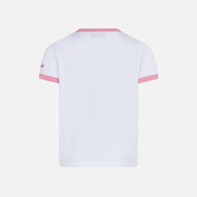 Girl cotton t-shirt with St. Barth paradise print - MC2 Saint Barth