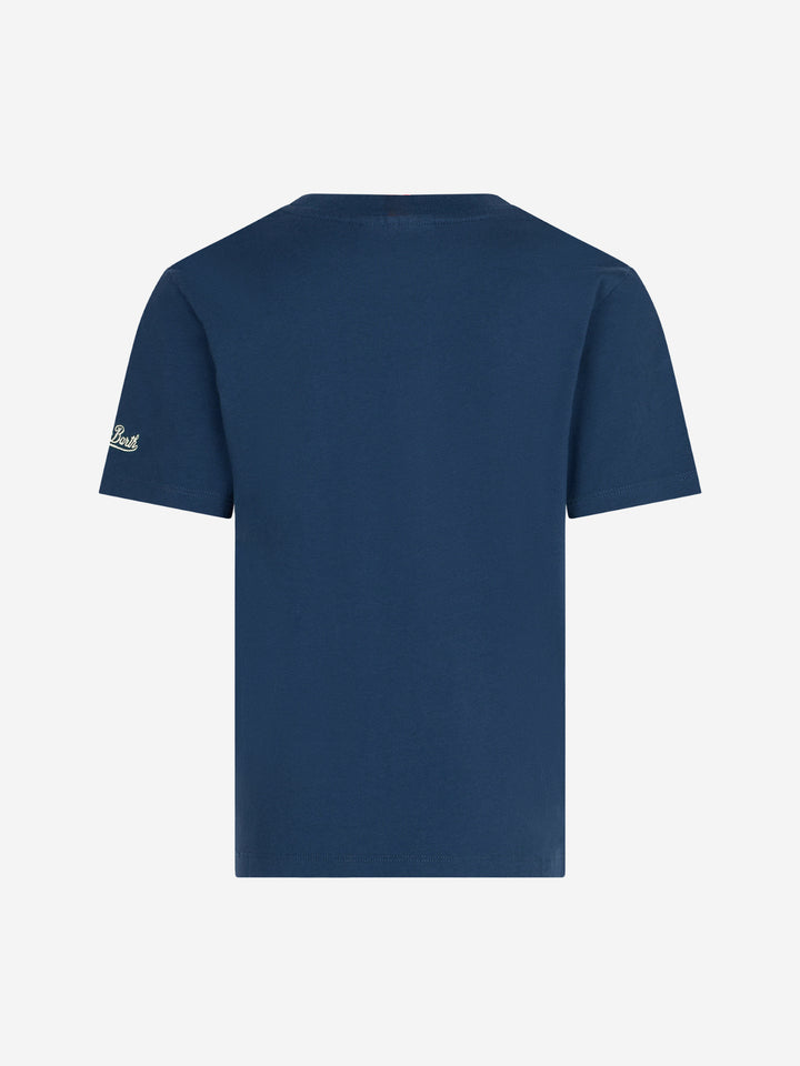 Boy navy blue t-shirt with Snoopy print | SNOOPY - PEANUTS™ SPECIAL EDITION - MC2 Saint Barth