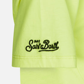 Boy cotton t-shirt with St. Barth Surfer print - MC2 Saint Barth