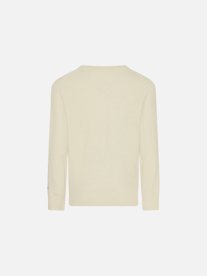 Boy sweater with St. Moritz jacquard - MC2 Saint Barth