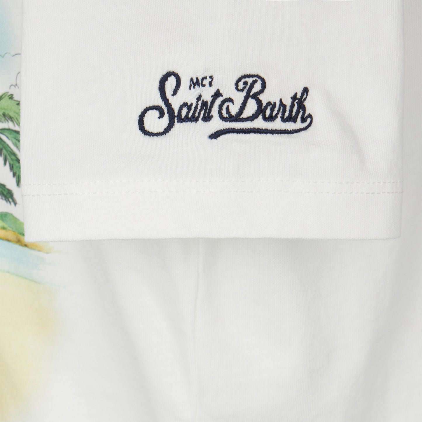 Boy cotton t-shirt with motorcycle print - MC2 Saint Barth