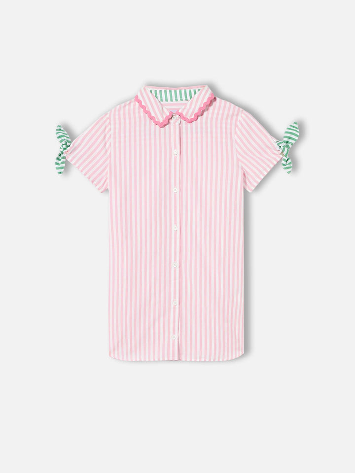 Girl striped shirt dress - MC2 Saint Barth
