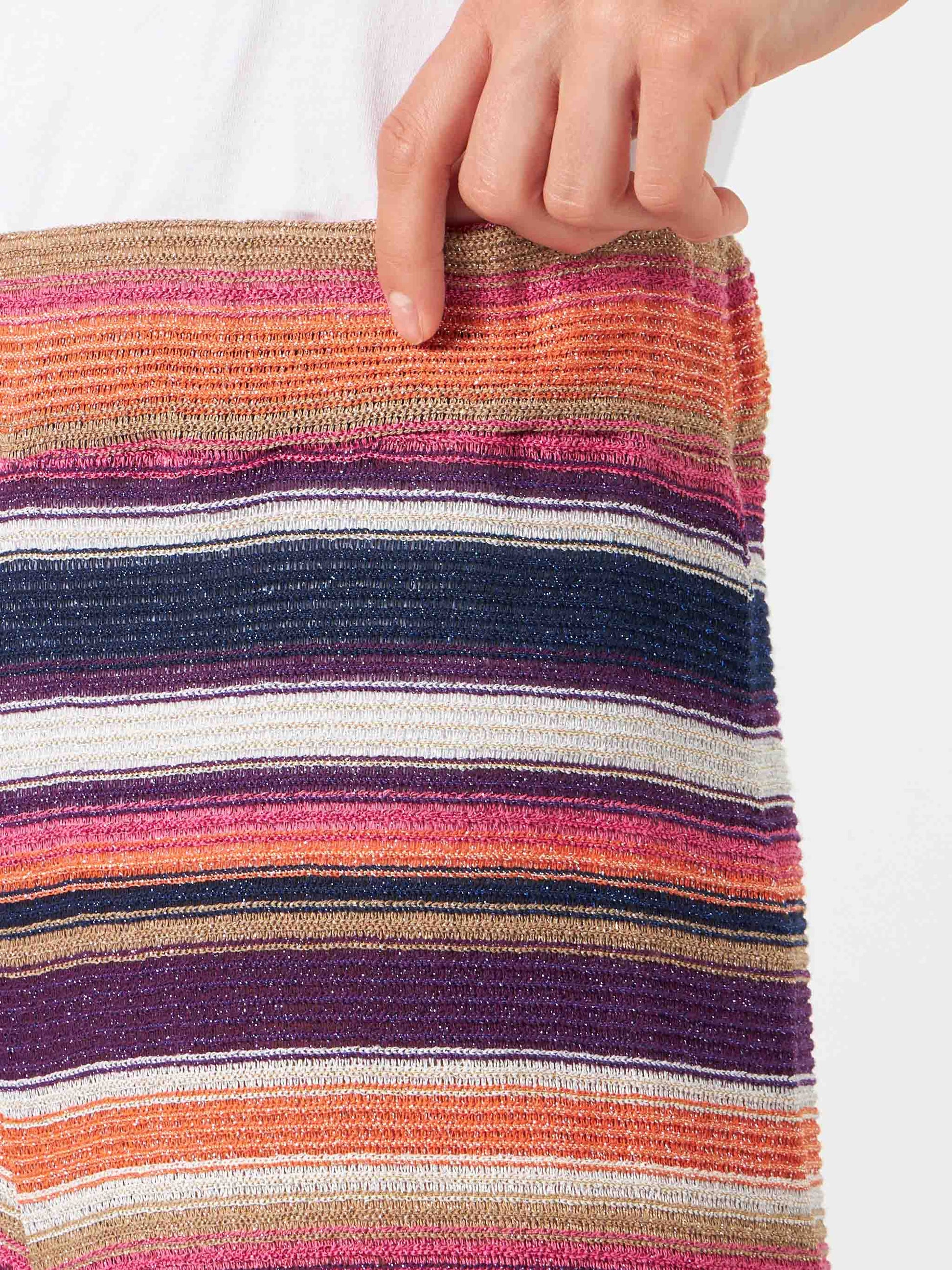 Knitted striped palazzo pants - MC2 Saint Barth