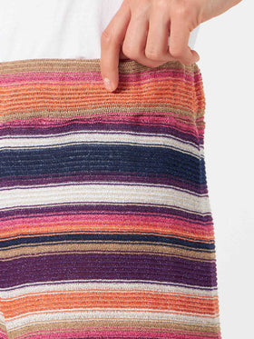 Knitted striped palazzo pants - MC2 Saint Barth