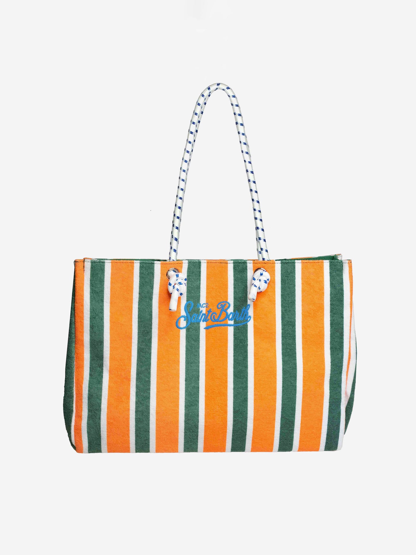 Sponge striped bag with embroidery - MC2 Saint Barth