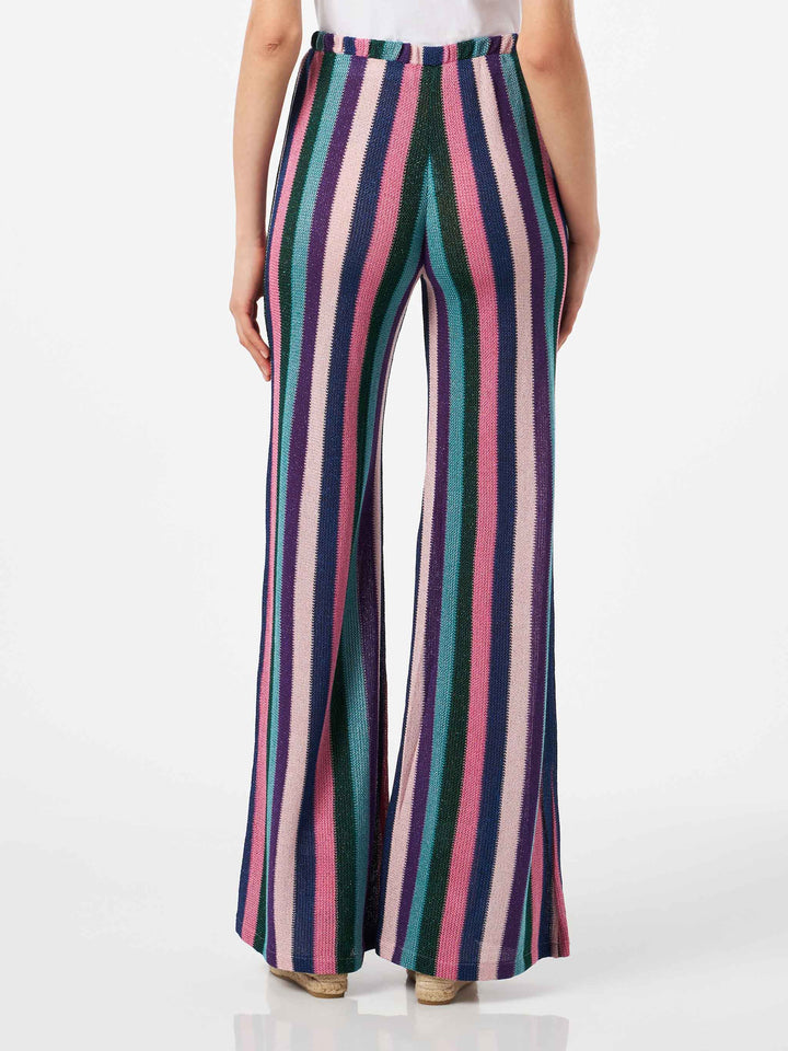 Multicolor knitted palazzo pants - MC2 Saint Barth