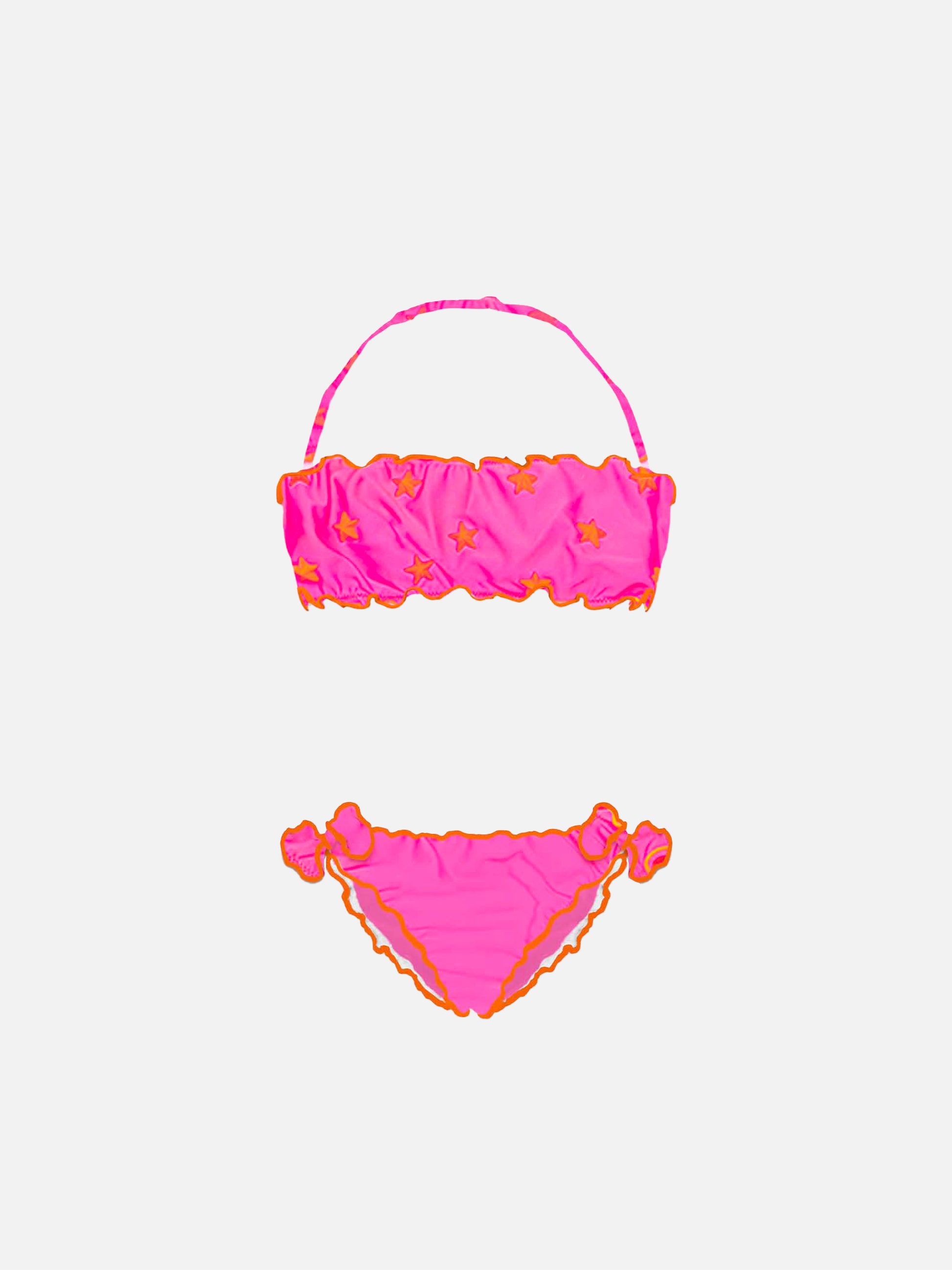 Girl bandeau bikini with star stud - MC2 Saint Barth